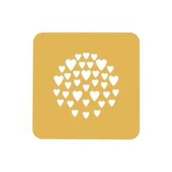 Silikomart Siliconen Stencil Hart Ø10x0,1cm Set/2