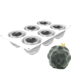 Silikomart Siliconen Vorm Syrio (6x) Ø6,8x5,8cm**