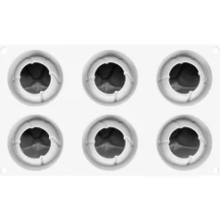 Silikomart Siliconen Vorm Atome (6x) Ø6,3x5,5cm**