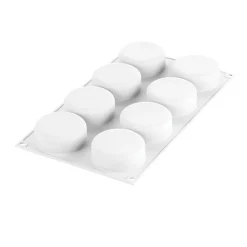 Silikomart Siliconen Vorm Essenziale (8) Ø65x25mm