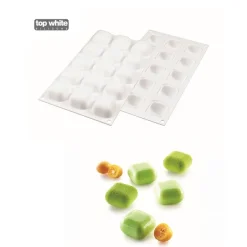 Silikomart Siliconen Vorm Gem 4x4x2,3cm (15)