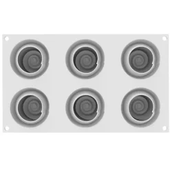 Silikomart Siliconen Vorm Givré (6) Ø6x4,5cm