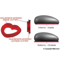 Silikomart Siliconen Vorm Amore 14,2x13,7x5cm + cutter