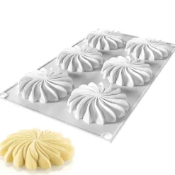 Silikomart Siliconen Vorm Saint Honoré (6) Ø7,6x1,6cm