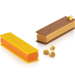 Silikomart Siliconen Vorm Rechthoek (8) 12,8x3,3cm + cutter