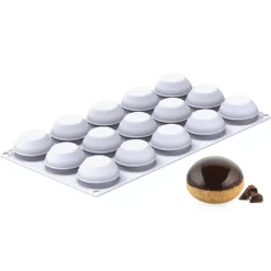 Silikomart Siliconen Vorm Bignè Perfetto (15) Ø4,5x2,5cm