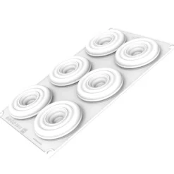 Silikomart Siliconenvorm & Taartring Set Tornado Ø8cm**