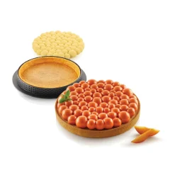 Silikomart Siliconenvorm & Taartring Set Bubble Ø19cm