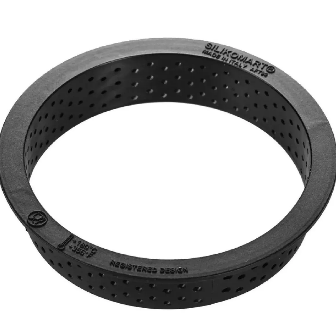 Silikomart Taartring Exoglass Geperforeerd Ø7x2cm set/8