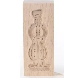 Speculaasplank Mini Pop Man (Piet) 8,5x3,5cm.