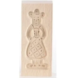 Speculaasplank Mini Pop Vrouw 8,5x3,5cm.