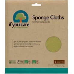 Sponsdoek Composteerbaar 20x17cm 5st.