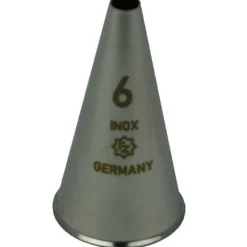 Spuitmondje Glad RVS 6mm