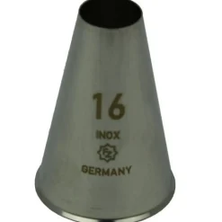 Spuitmondje Glad RVS 16mm