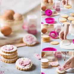 Suikerdecoratie Baby Roze 4cm 6st.