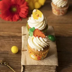 Suikerdecoratie Wortel en Ei 6st. 5cm**