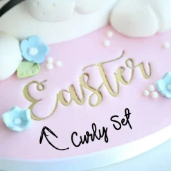 Sweet Stamp Curly Letters Set