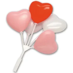 Taartdecoratie Ballontrosjes Hart 12st.