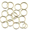 Taartdecoratie Ringen Goud Plastic Ø2cm 100st