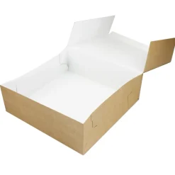 Taartdoos 30x30x10cm. Kraft 50st