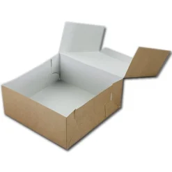 Taartdoos 19x19x8cm. Kraft 50st