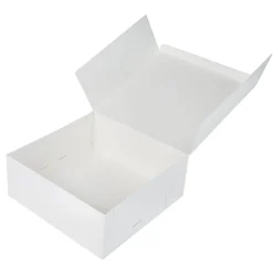 Taartdoos 25x25x10cm. Wit 50st