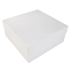 Taartdoos 35x35x15cm. Wit 3st