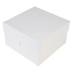 Taartdoos 25x25x15cm. Wit 3st