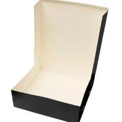 Taartdoos 30x30x10cm. Zwart 3st