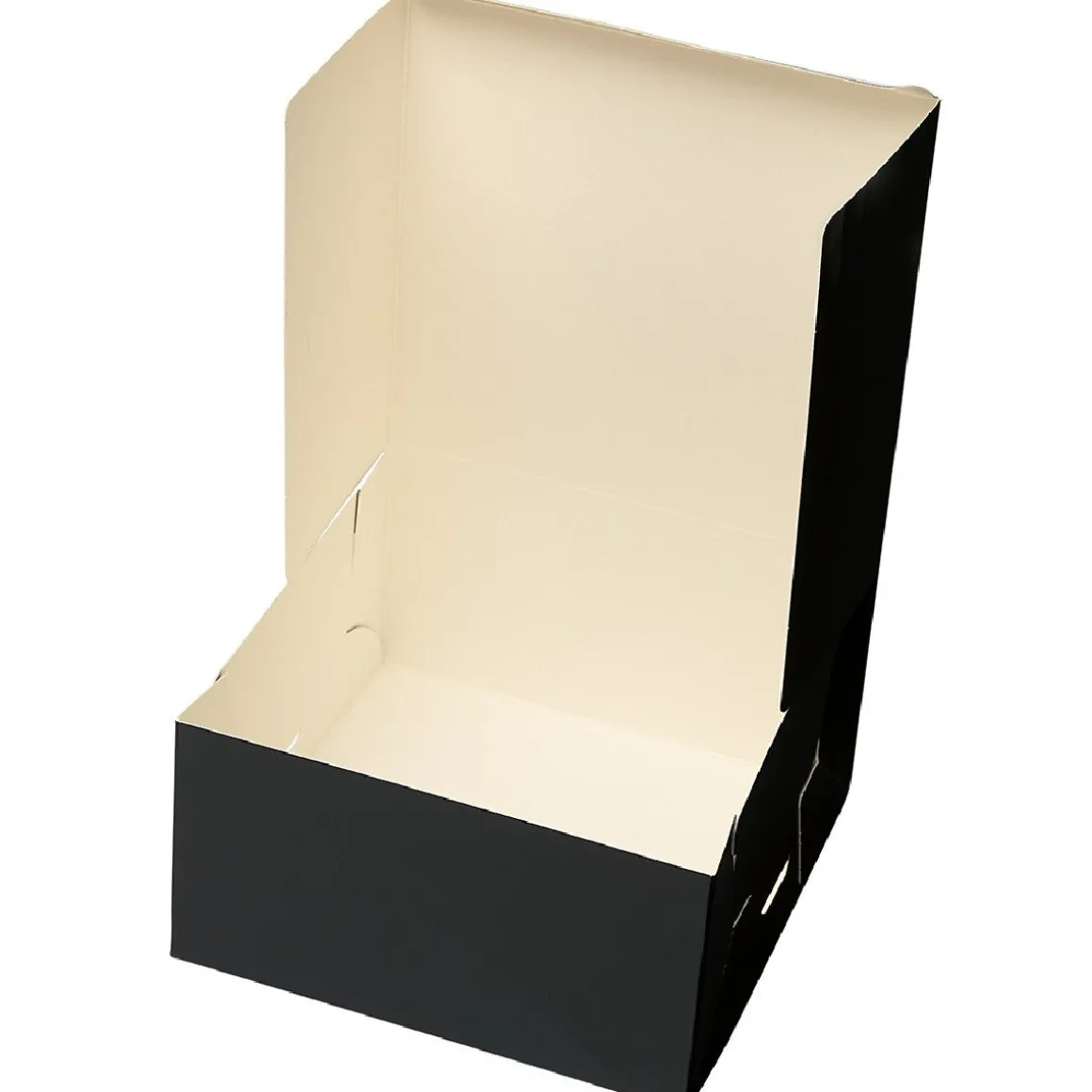 Taartdoos 15x15x8cm. Zwart 50st