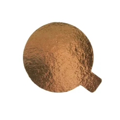 Taartkarton Goud/Zwart met lip Ø8 cm per stuk