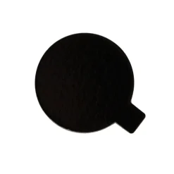 Taartkarton Groen/Zwart met lip Ø8 cm per stuk