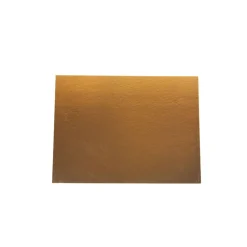 Taartkarton Rechthoek Goud/Zwart 20x30cm per stuk