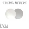 Taartonderzetter Wit / Zilver Ø24cm 10st.