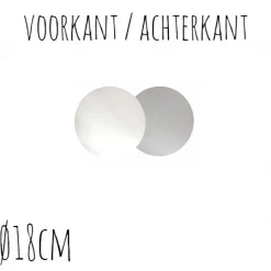 Taartonderzetter Wit / Zilver Ø18cm 100st.