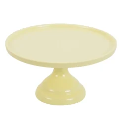 Taartplateau Geel Melamine Ø23,5x12cm