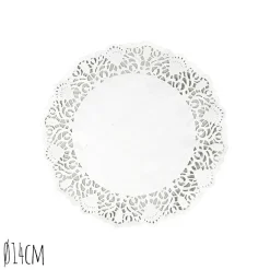 Taartrand Ø14cm Wit 250 stuks