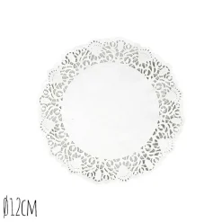 Taartrand Ø12cm Wit 250 stuks