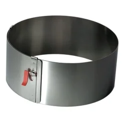 Taartring Verstelbaar met Klem Ø18-30cm x 10cm