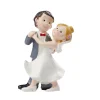 Taarttopper Bruidspaar Dansend Polystone 8cm