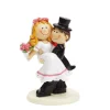 Taarttopper Bruidspaar Opgetild Komisch Polystone 9cm