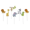 Taarttopper Jungle Dieren 7st.