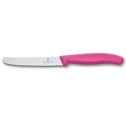 Tafelmesje Victorinox gekarteld Roze 10cm