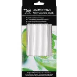 Tala Rietjes Glas met Borstel Set/4