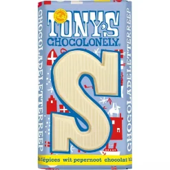 Tony's Chocolonely Letterreep Wit Pepernoot - S - 180g
