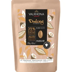 Valrhona Chocolade Druppels Blond Dulcey (35%) 250g