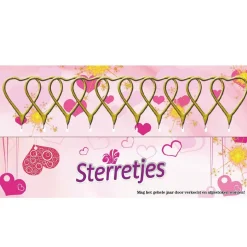 Vuurwerk Sterretjes Hartvorm Goud 10st.