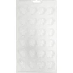 Wilton Plastic Bonbonvorm Doodshoofdjes (24x)