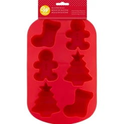 Wilton Siliconen Bakvorm Sok-Gingerbread-Kerstboom (6)
