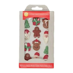 Wilton Suikerdecoratie Kerst 12st.